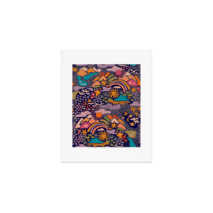 Ditsy Outdoor Adventures Art Print Gallery Image 1