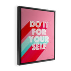 Do it for Yourself #motivational words Framed Canvas Print Gallery Image 2