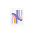 Double Rainbow in Very Peri Art Print Gallery Image 1