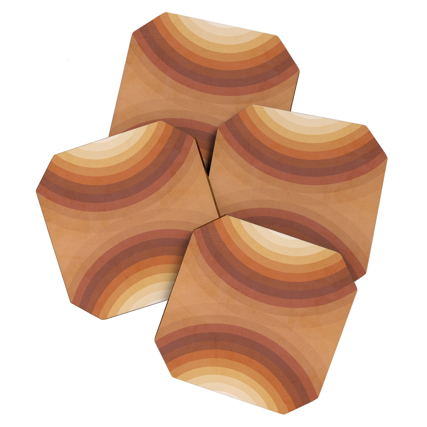 Double the Rainbow - Terracotta Coaster Gallery Image 1