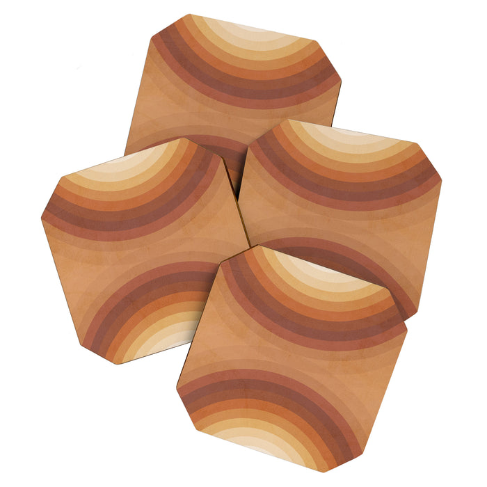 Double the Rainbow - Terracotta Coaster Gallery Image 1