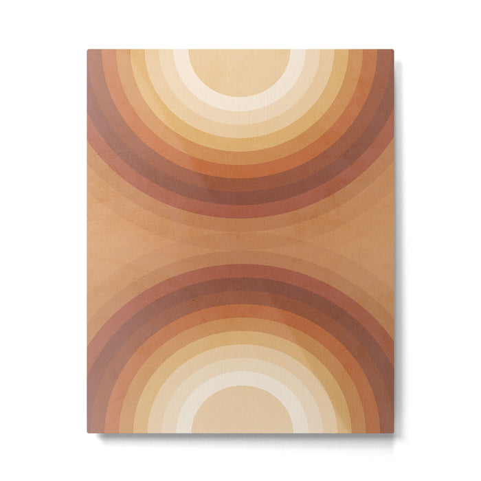 Double the Rainbow - Terracotta Metal Print Gallery Image 1