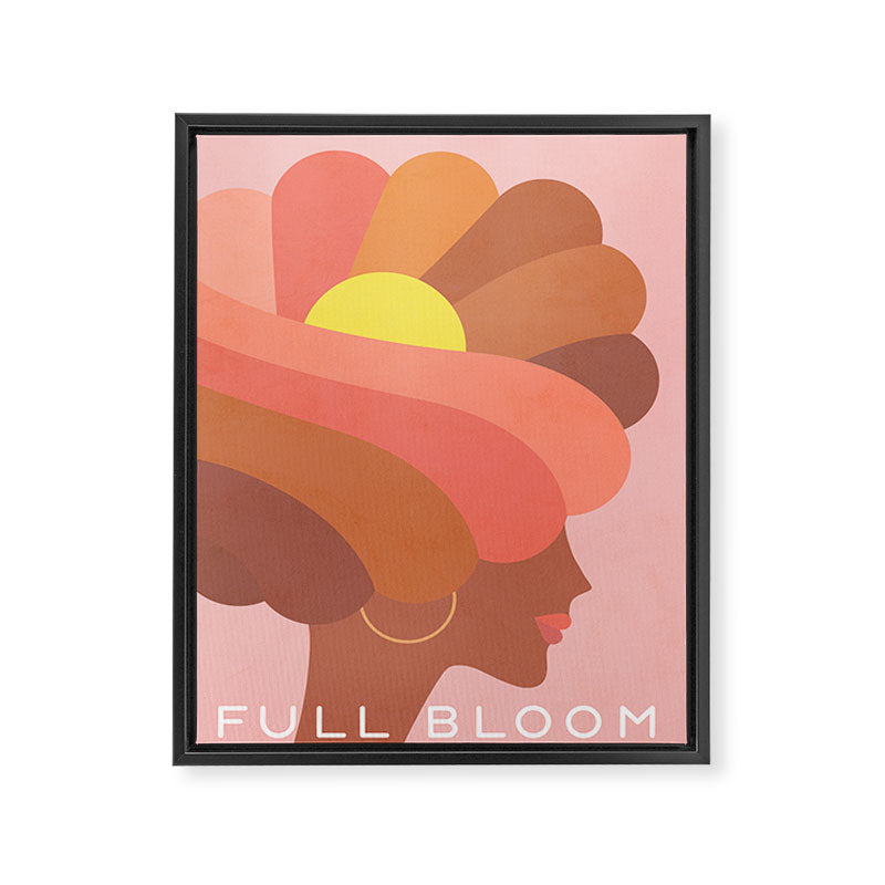Full Bloom Girl Power Portrait Framed Canvas Print Gallery Image 8