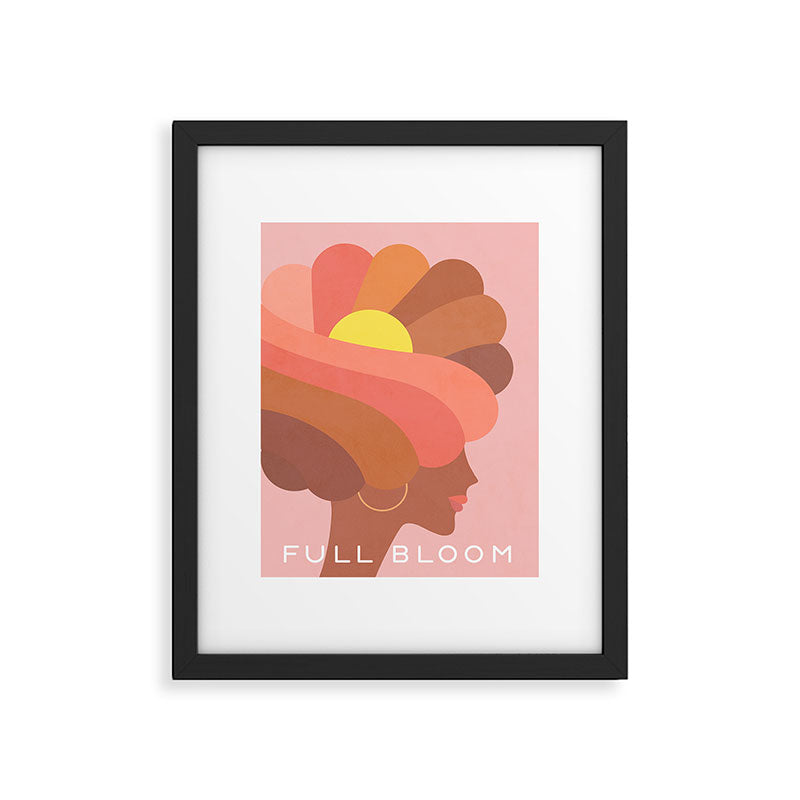Full Bloom Girl Power Portrait Framed Art Print Gallery Image 6