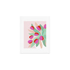 Full Bloom Tulips in a Vase  Art Print Gallery Image 1