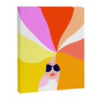 Girl Power - Rainbow Hair #girlpower Canvas Print Gallery Image 8