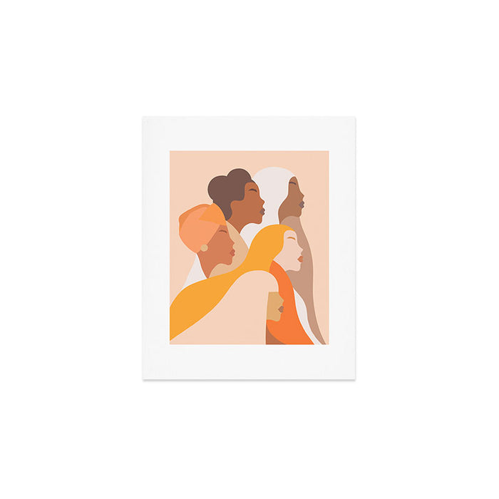 Girl Power - Strong womenâs Portrait 1. Neutral Art Print Gallery Image 1