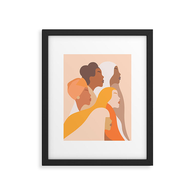 Girl Power - Strong womenâs Portrait 1. Neutral Framed Art Print Gallery Image 5
