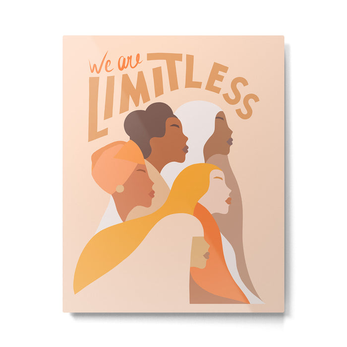 Girl Power - We are limitless  Metal Print Gallery Image 1
