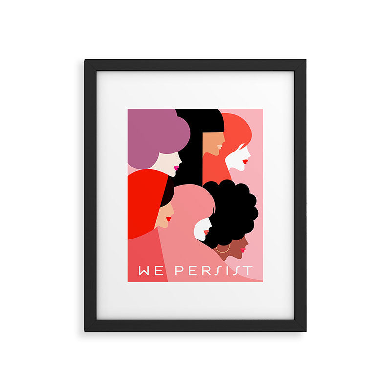 Girl Power we persist  #girlpower Framed Art Print Gallery Image 5