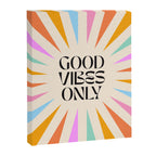 Good Vibes Only - Retro colourful Sunburst  Canvas Print Gallery Image 6