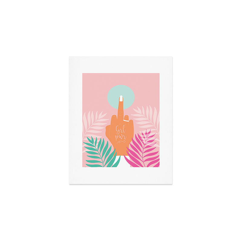 Grl Pwr #girlpower #feminist #society6 Art Print Gallery Image 1