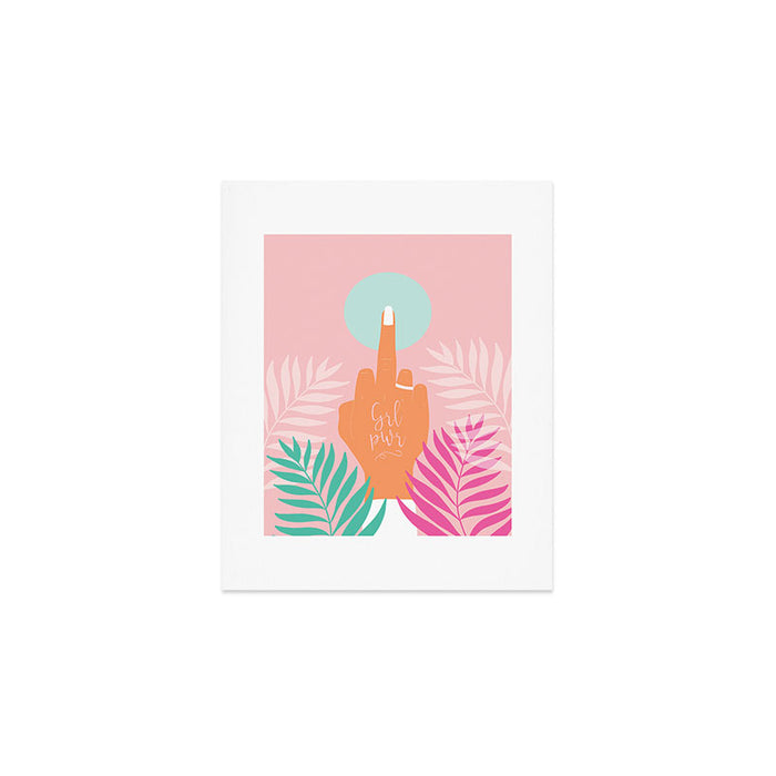 Grl Pwr #girlpower #feminist #society6 Art Print Gallery Image 1