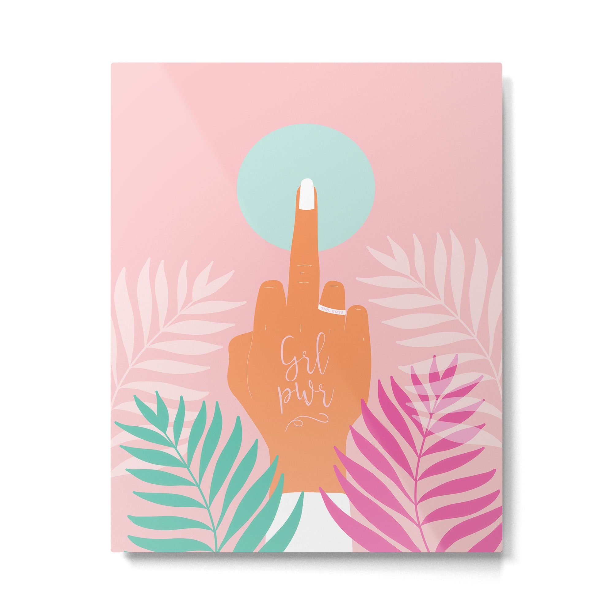 Grl Pwr #girlpower #feminist #society6 Metal Print Gallery Image 6