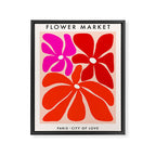 Groovy flower market from city of love Framed Canvas Print Gallery Image 6