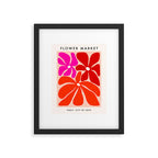 Groovy flower market from city of love Framed Art Print Gallery Image 5