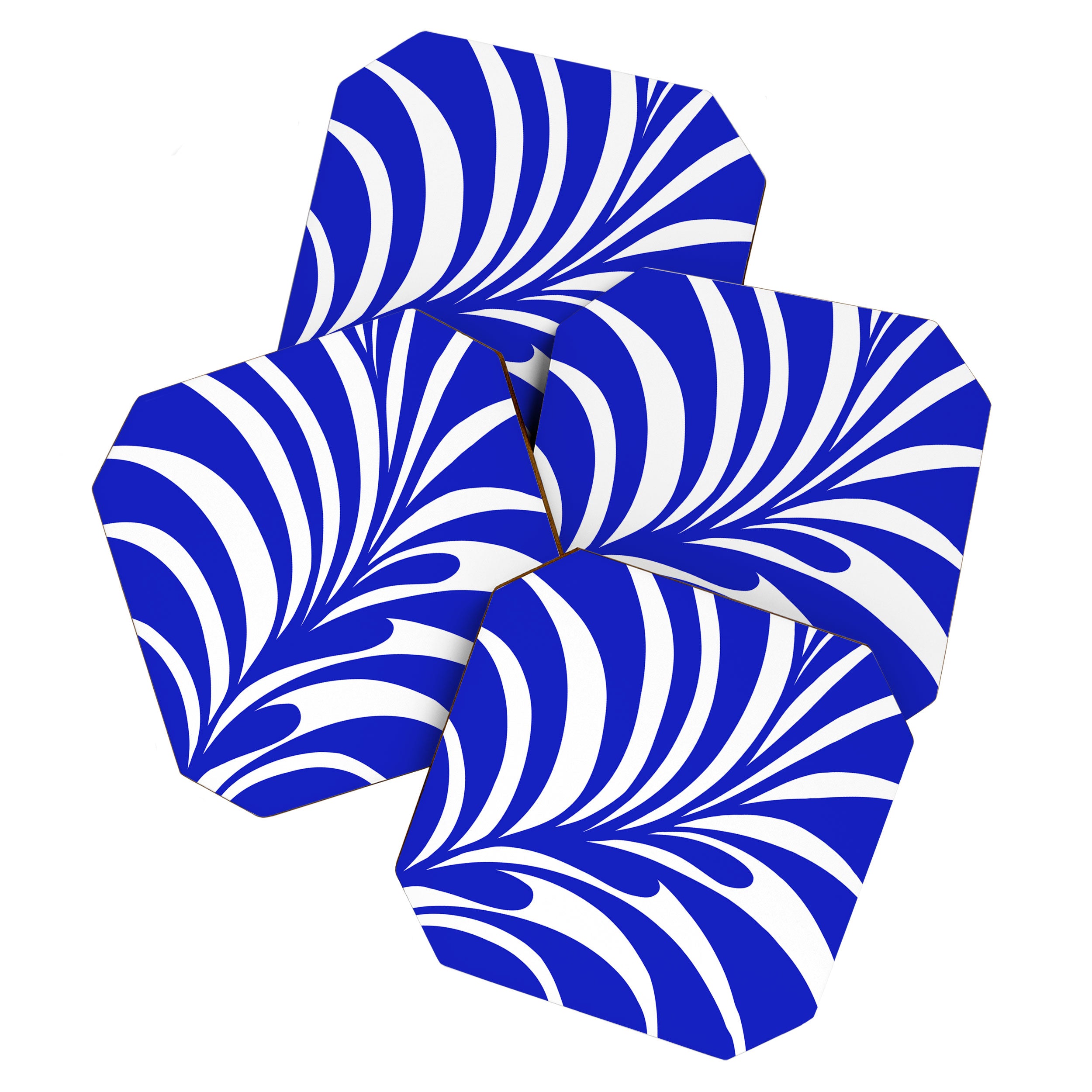 Infinity Blue Leaf - Matisse Coaster Gallery Image 1