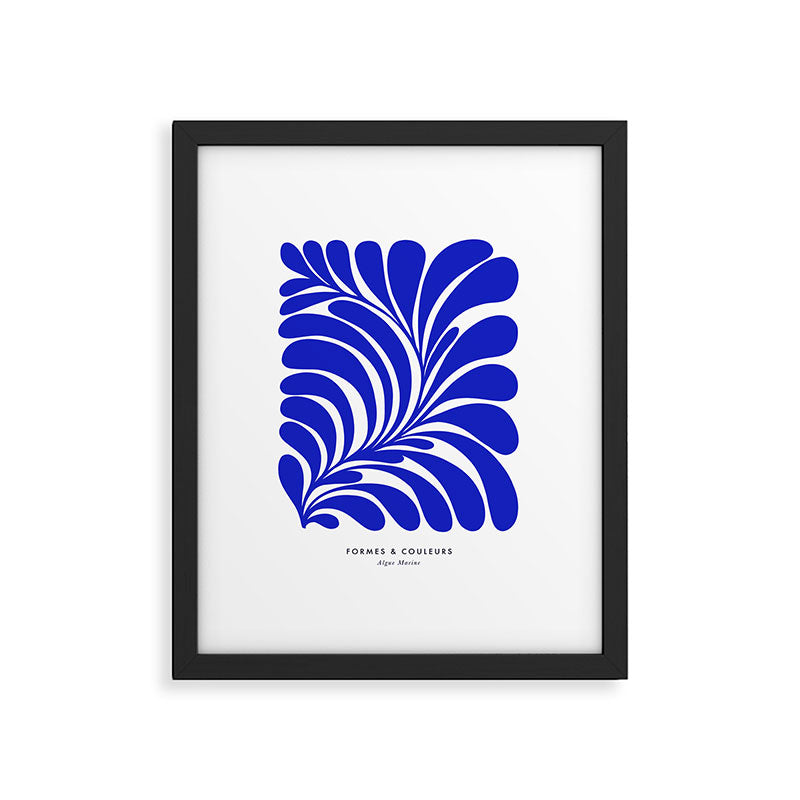Infinity Blue Leaf - Matisse Framed Art Print Gallery Image 5