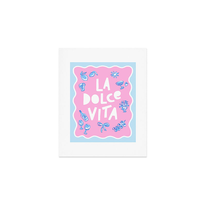 La Dolce Vita Summer Sketches Italian Style Art Print Gallery Image 1