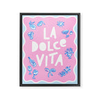 La Dolce Vita Summer Sketches Italian Style Framed Canvas Print Gallery Image 6
