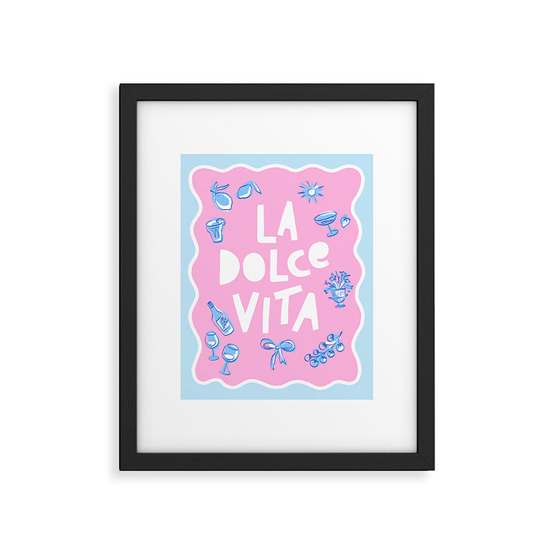 La Dolce Vita Summer Sketches Italian Style Framed Art Print Gallery Image 5