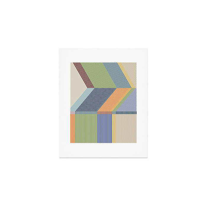 Linear Bauhaus Pattern 2 Art Print Gallery Image 1