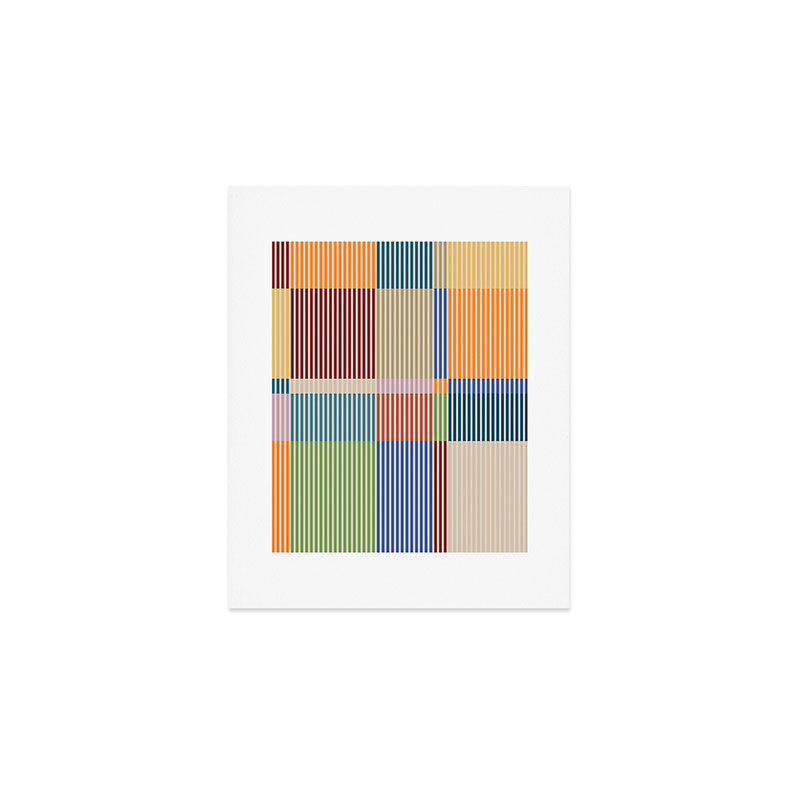 Linear Bauhaus Pattern 3. Art Print Gallery Image 1