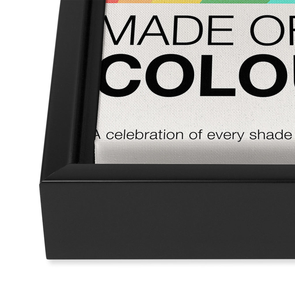 Made of colour - Pride Swatch Rainbow Framed Canvas Print Gallery Image 3