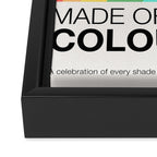 Made of colour - Pride Swatch Rainbow Framed Canvas Print Gallery Image 3