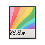 Made of colour - Pride Swatch Rainbow Framed Canvas Print Gallery Image 6