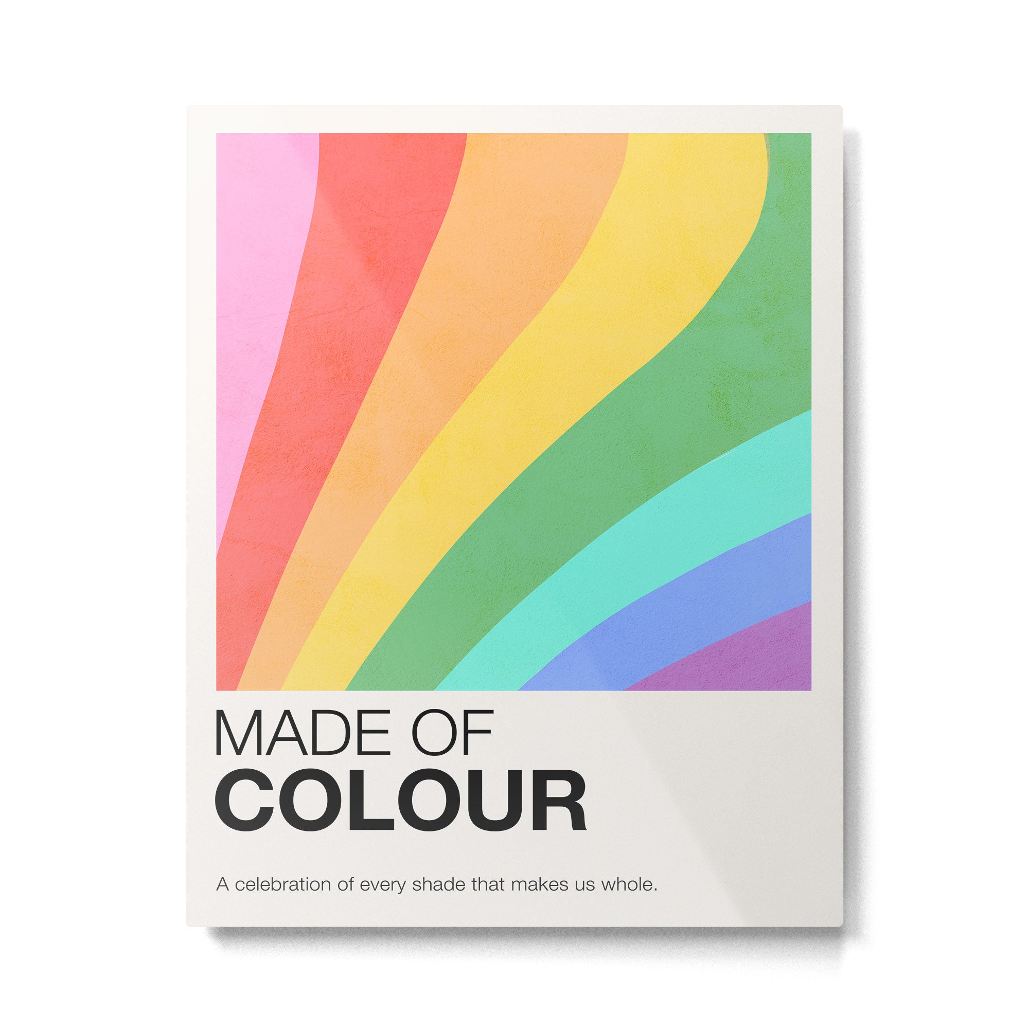 Made of colour - Pride Swatch Rainbow Metal Print Gallery Image 4