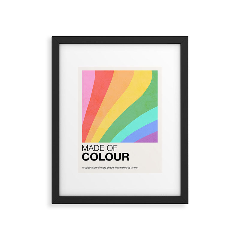 Made of colour - Pride Swatch Rainbow Framed Art Print Gallery Image 5
