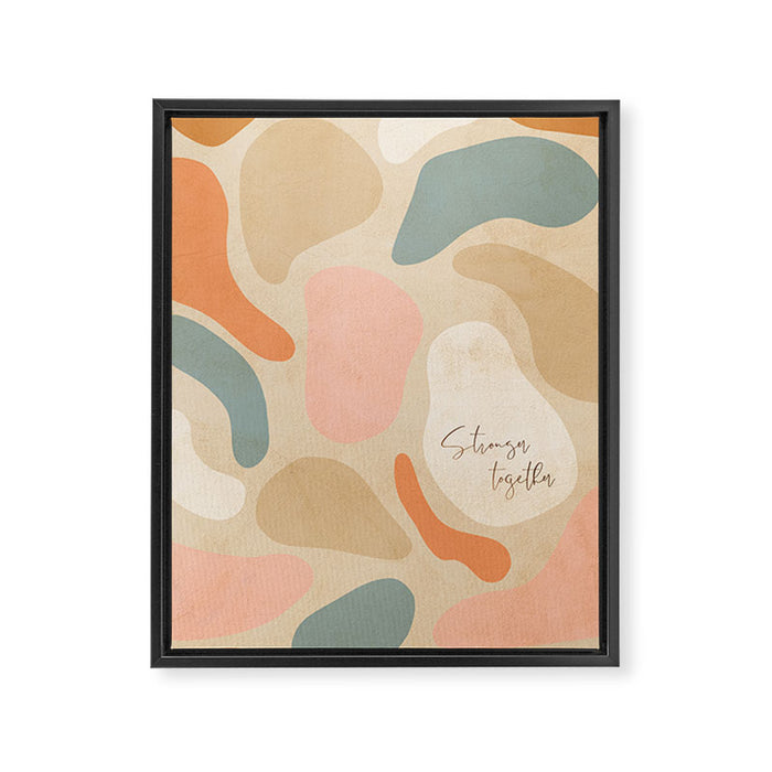 Matisse Pebbles - Stronger together Framed Canvas Print Gallery Image 1