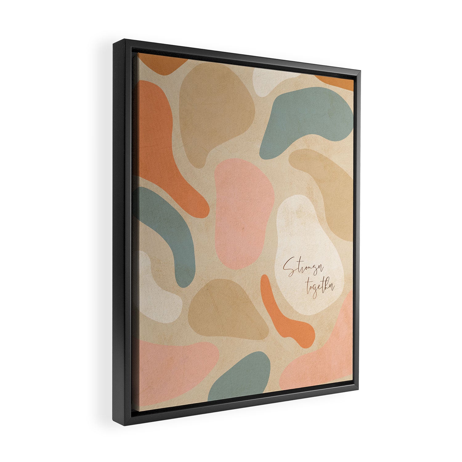 Matisse Pebbles - Stronger together Framed Canvas Print Gallery Image 2