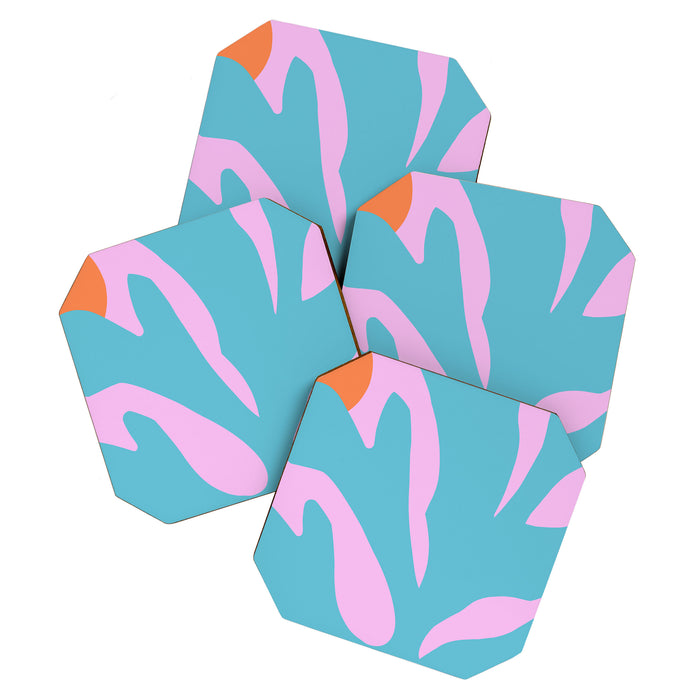 Matisse Poster 1. Leaf & Sun cut-outs Coaster Gallery Image 1