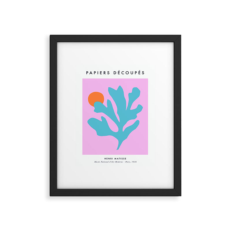 Matisse Poster 1. Leaf & Sun cut-outs Framed Art Print Gallery Image 5