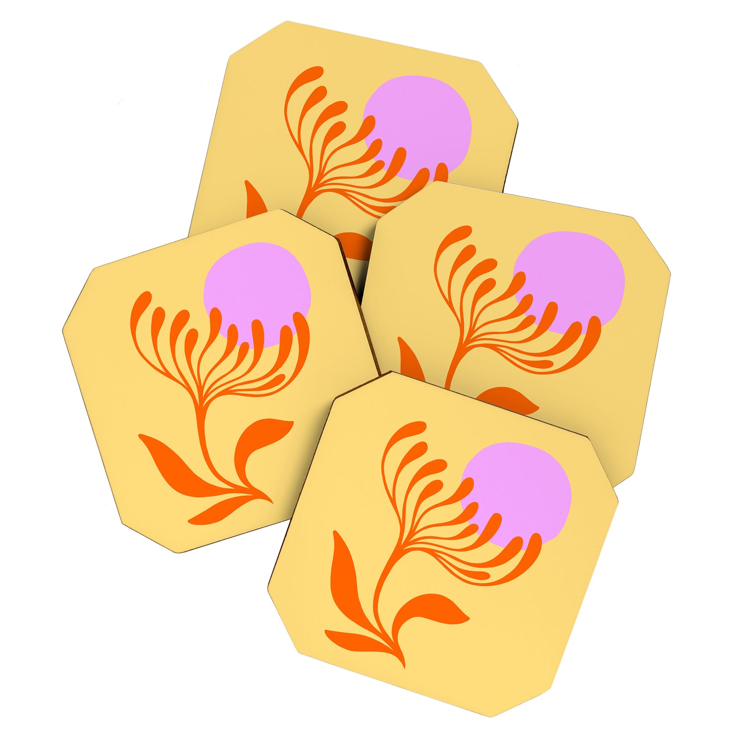 Matisse Poster 3. Flower & Sun cut-outs Coaster Gallery Image 1