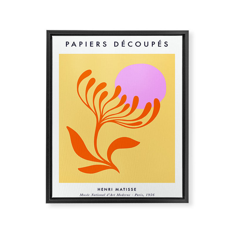 Matisse Poster 3. Flower & Sun cut-outs Framed Canvas Print Gallery Image 6
