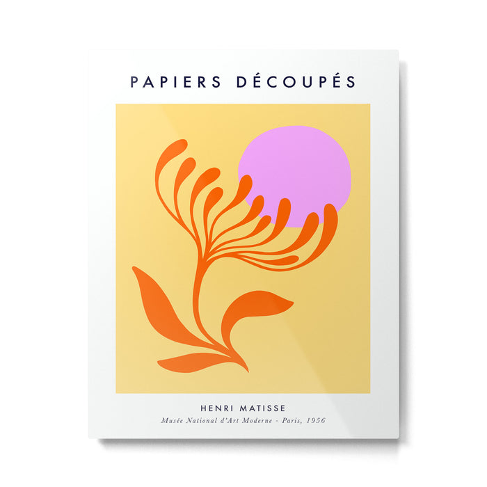 Matisse Poster 3. Flower & Sun cut-outs Metal Print Gallery Image 1