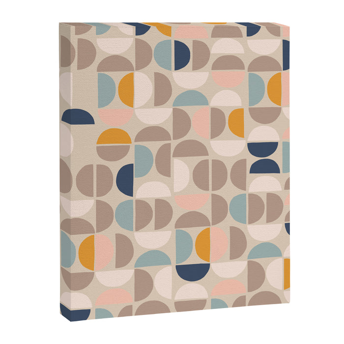 Mid Century Modern organic geometric pattern 1 Canvas Print Gallery Image 1