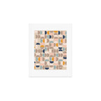 Mid Century Modern organic geometric pattern 1 Art Print Gallery Image 1
