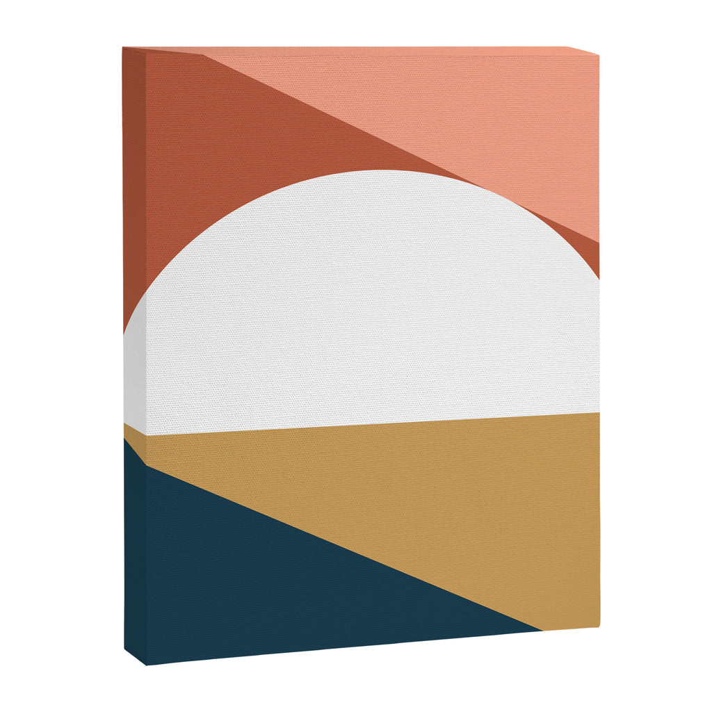 Mid Century Modern Sunset Nº1 Canvas Print Gallery Image 6
