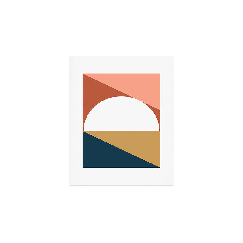 Mid Century Modern Sunset Nº1 Art Print Gallery Image 1