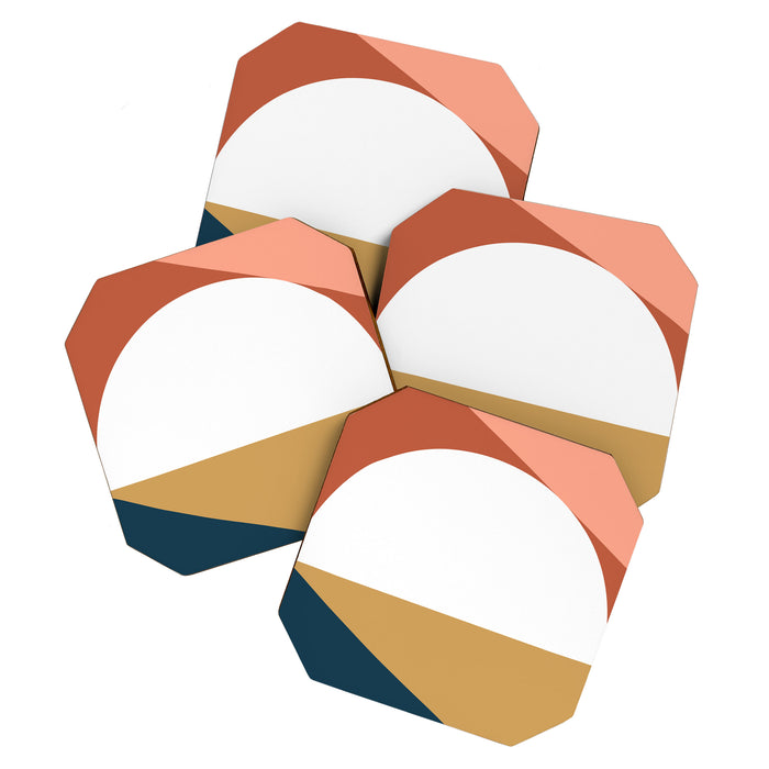 Mid Century Modern Sunset Nº1 Coaster Gallery Image 1