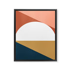 Mid Century Modern Sunset Nº1 Framed Canvas Print Gallery Image 6