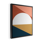 Mid Century Modern Sunset Nº1 Framed Canvas Print Gallery Image 2