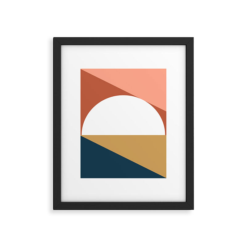 Mid Century Modern Sunset Nº1 Framed Art Print Gallery Image 5