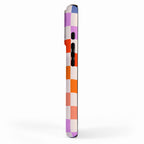 Mid Mod Rainbow Check pattern iPhone Case Gallery Image 2