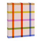 Mid Mod Rainbow Summer Gingham Check pattern Canvas Print Gallery Image 8