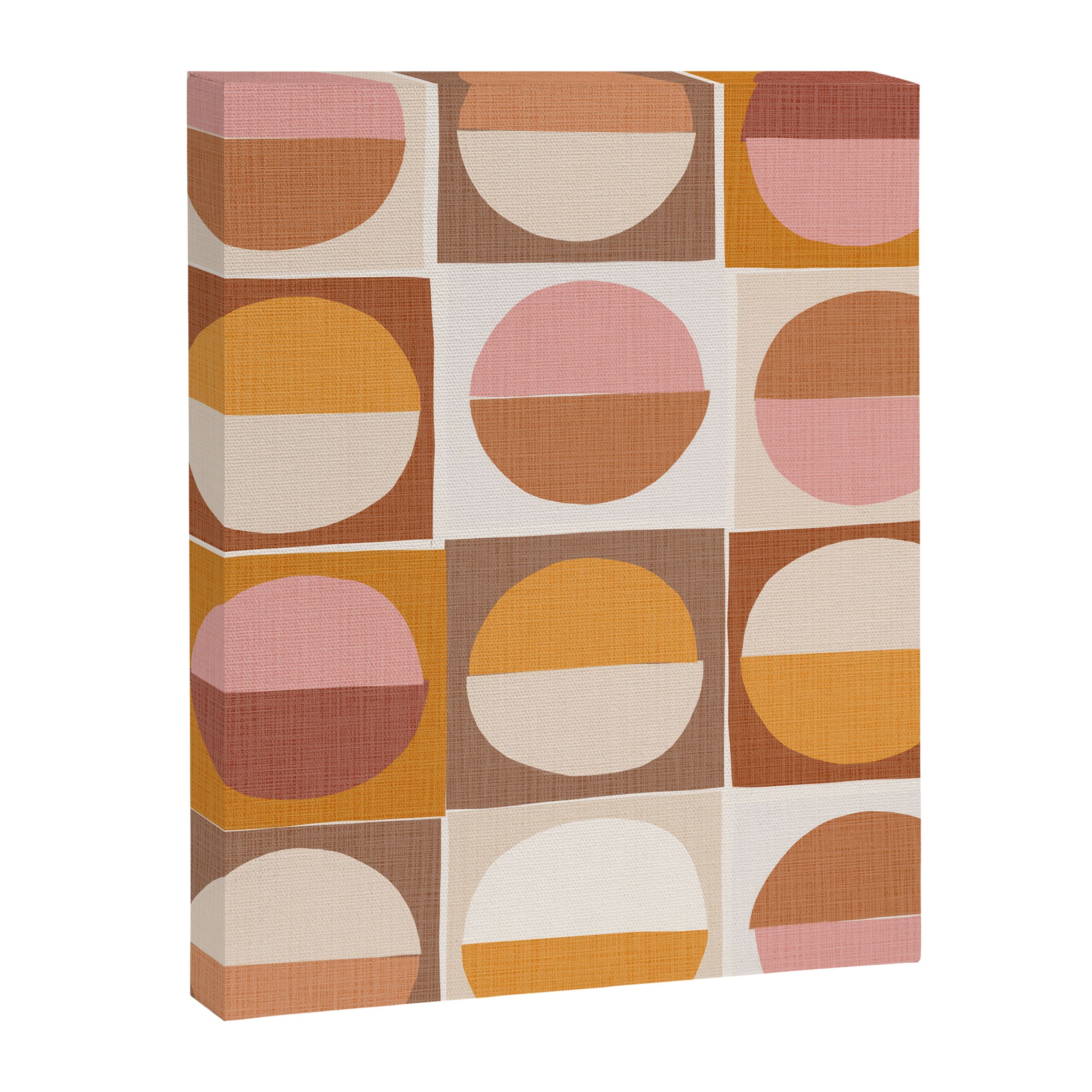 Minimal abstract sun and moon collage Canvas Print Gallery Image 6